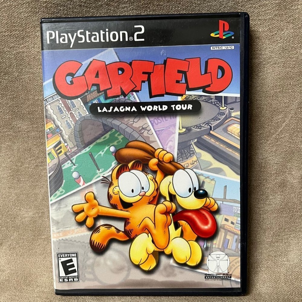 Garfield: Lasagna World Tour (Sony PlayStation 2, 2008) PS2 Complete With Manual